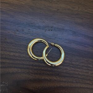 Small gold hoop earrings